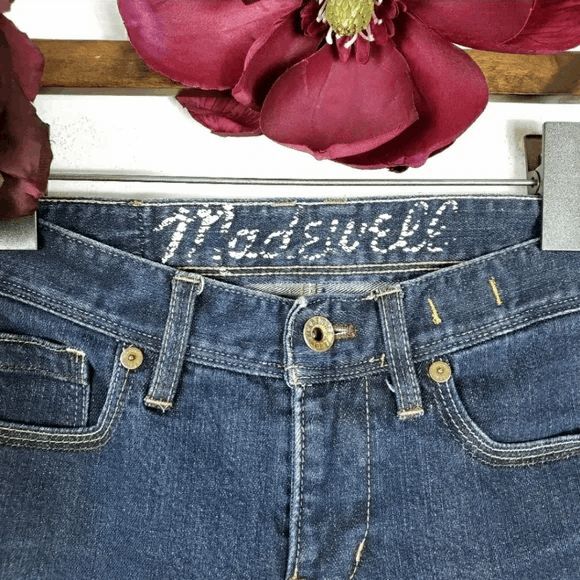 MADEWELL Rail Skinny Straight Stretchy Form Fitting Women's Jeans Size: 25x32 - Picture 3 of 7